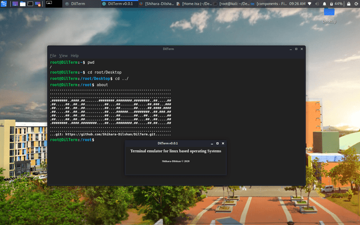 DilTerm - Terminal simulator for linux